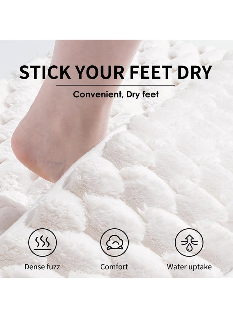 كي واي دي جفف سريع 2 بوصة 1 سجاد دش غير انزلاقي ممتص لأرضية الحمام، قابل للغسيل في الغسالة، 80 × 50 سم، ناعم وآمن للأطفال/الحيوانات الأليفة (خاكي) - Image 3