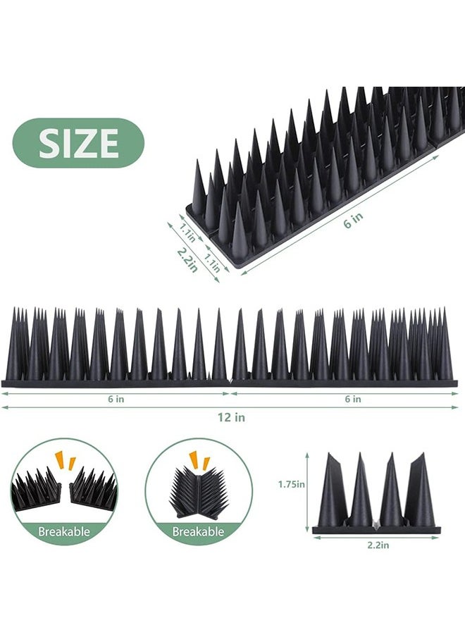 Arabest Bird Spikes, 20 Pack Bird Nails for Birds, Pigeons, Squirrels, Cats, Bird Defensive Nails for Outdoors, Keep Birds Away, Plastic Fence Nails for Railings and Roofs (Black)  - Image 4