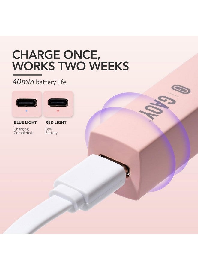 GAOY GAOY Handheld UV Light for Gel Nails, Mini Nail Light, Portable LED Nail Lamp, Cordless Rechargeable USB Nail Dryer for Fast Curing, Pink - Image 5