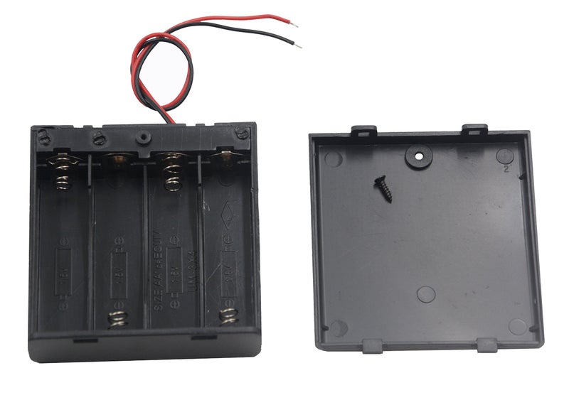 LAMPVPATH (Pack of 3) 4 AA Battery Holder with Switch, 6V Battery Holder with Switch, 4X 1.5V AA Battery Holder with Leads and Switch - Image 4