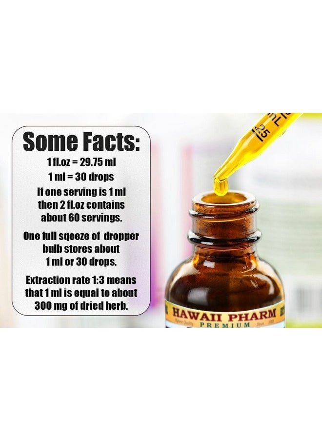 HawaiiPharm - Chinese Goldthread Alcoholfree Liquid Extract Chinese Goldthread Coptis Chinensis Dried Root Glycerite Hawaii Pharm Natural Herbal Supplement 2Oz - Image 1