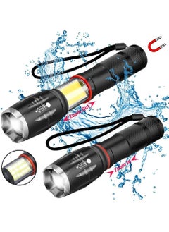 8000 Lumen Cob Lamp T6 Magnet Flashlight - 6 Modes - 500 Meter Distance
