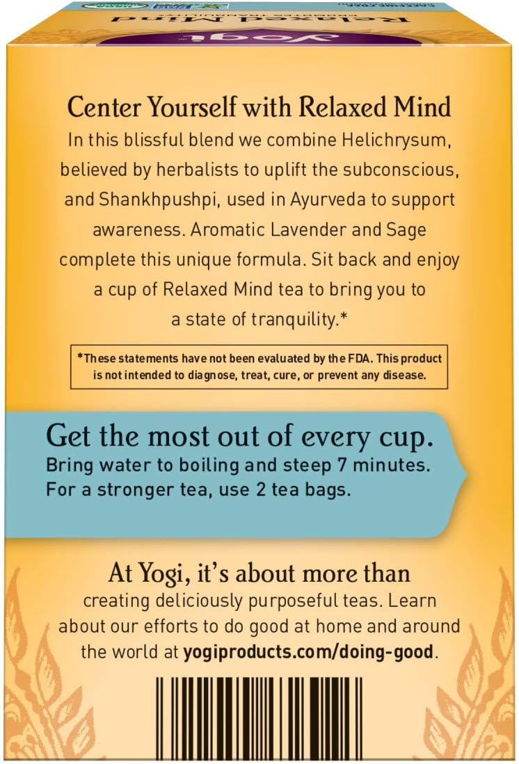 Yogi Tea شاي الأعشاب يوجي للاسترخاء العقل - Image 5