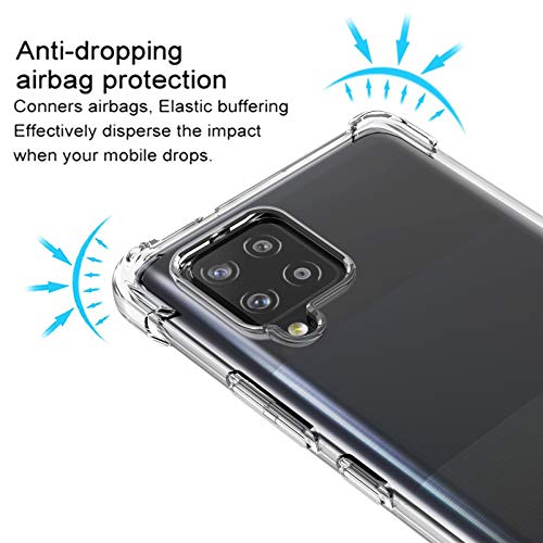 Osophter for Galaxy A42 5G Case Galaxy M42 5G Case Clear Transparent Reinforced Corners TPU Shock-Absorption Flexible Cell Phone Cover for Samsung Galaxy A42 5G(Clear) - Image 5