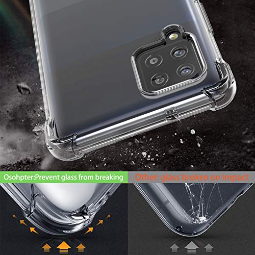 Osophter for Galaxy A42 5G Case Galaxy M42 5G Case Clear Transparent Reinforced Corners TPU Shock-Absorption Flexible Cell Phone Cover for Samsung Galaxy A42 5G(Clear) - Image 3