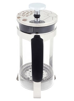 Any Morning French Press Coffee and Tea Maker, 600 ml / 20 oz / 2 Cup, Borosilicate Glass Coffee Press, Stainless Steel Filter, Durable and Heat Resistant, Silver - FY450  - Image 5