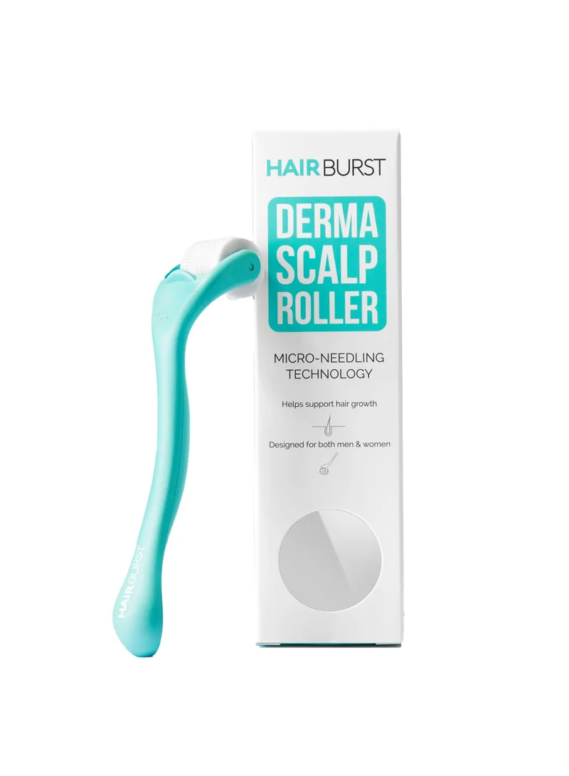 هيربرست Premium Microneedling Roller for Hair Growth — 0.25mm Dermaroller - Stimulates Scalp & Boosts Collagen Production - Ideal Micro Needling Tool for Women & Men With Thinning Hair