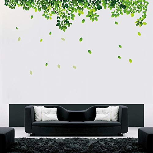 Byte Shop Decorative Natural Leaves with Home Decorative Multicolour Wall Sticker for Home Decor (PVC Vinyl Multicolour) - Image 1