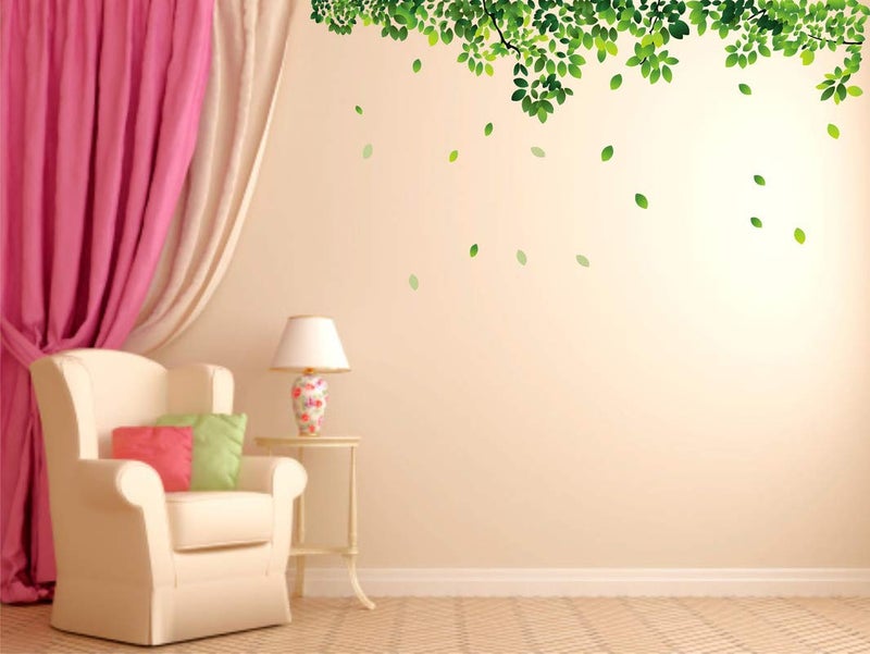 Byte Shop Decorative Natural Leaves with Home Decorative Multicolour Wall Sticker for Home Decor (PVC Vinyl Multicolour) - Image 2