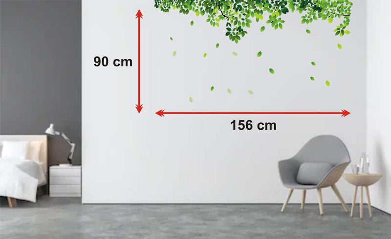 Byte Shop Decorative Natural Leaves with Home Decorative Multicolour Wall Sticker for Home Decor (PVC Vinyl Multicolour) - Image 5
