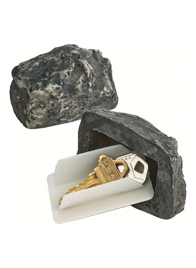Stone-shaped Key Holder for Outdoor and Garden - Image 1