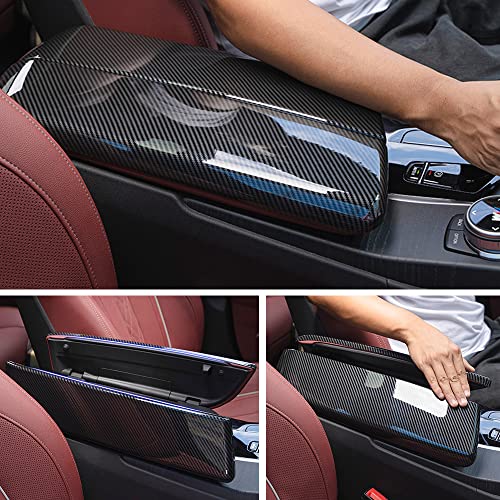 CHUANGHUI for BMW 5 Series G30 2017-2021 6 Series GT 6GT G32 Carbon Fiber Color Car Interior Center Armrest Box Cover Console Box Protect Decorate Covers Auto accessories 520i 530e 530i 540i 540d 550i - Image 2