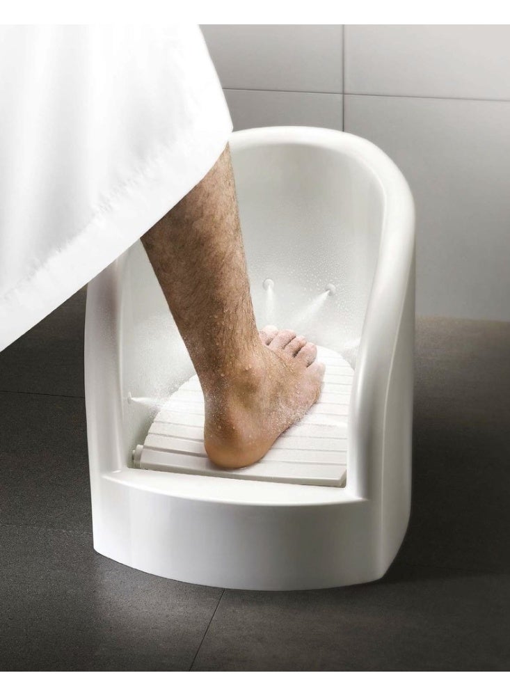 ريكسا أوتوماتيكية للوضوء مع ملحقاتها نموذج غسالة قدم للوضوء غسالة قدم للوضوء نموذج غسالة قدم بلاستيكية أوتوماتيكية محمولة - Image 1