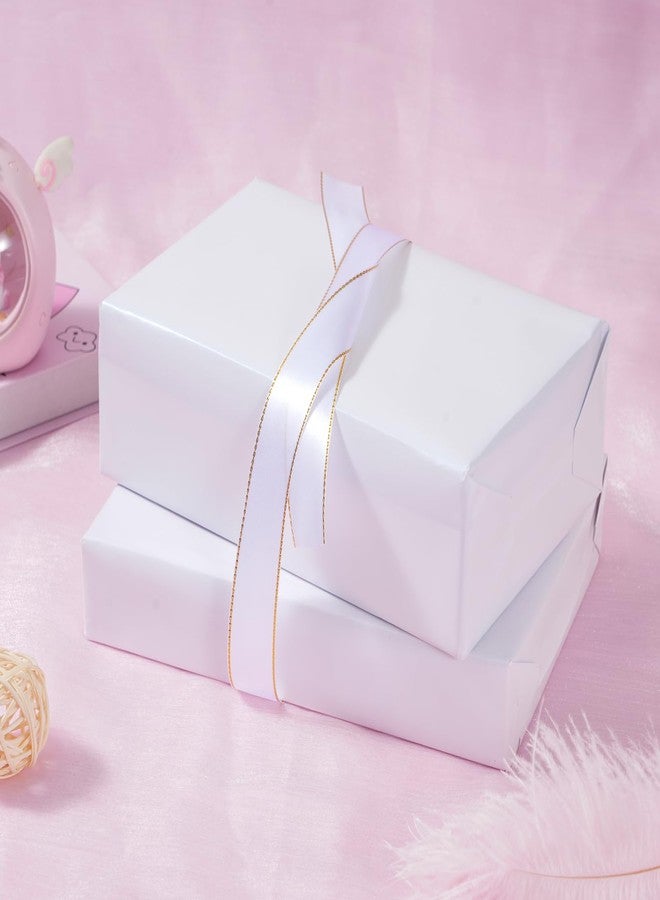 ZINTBIAL Matte White Wrapping Paper Roll with Cut Lines - Solid White Holiday Gift Wrap for Mother's Day,Wedding,Birthdays,Bridal Shower,Engagement - 17.5 in x 33 ft (48 sq. ft), Easy to Cut - Image 3