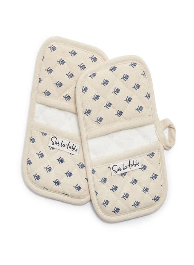 Sur La Table Tulip Mini Mitts, Set of 2, White - Image 4