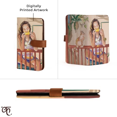 Kalankit Wallet for Women | Vegan Leather Women Wallet for Ladies | Bi-Fold Long Purse for Women Wallet, Stylish Clutch Purse Gift Items for Women | Mango Summers - Image 5