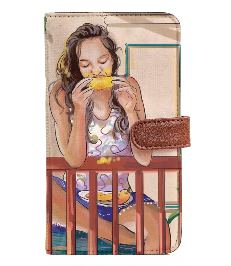 Kalankit Wallet for Women | Vegan Leather Women Wallet for Ladies | Bi-Fold Long Purse for Women Wallet, Stylish Clutch Purse Gift Items for Women | Mango Summers - Image 1
