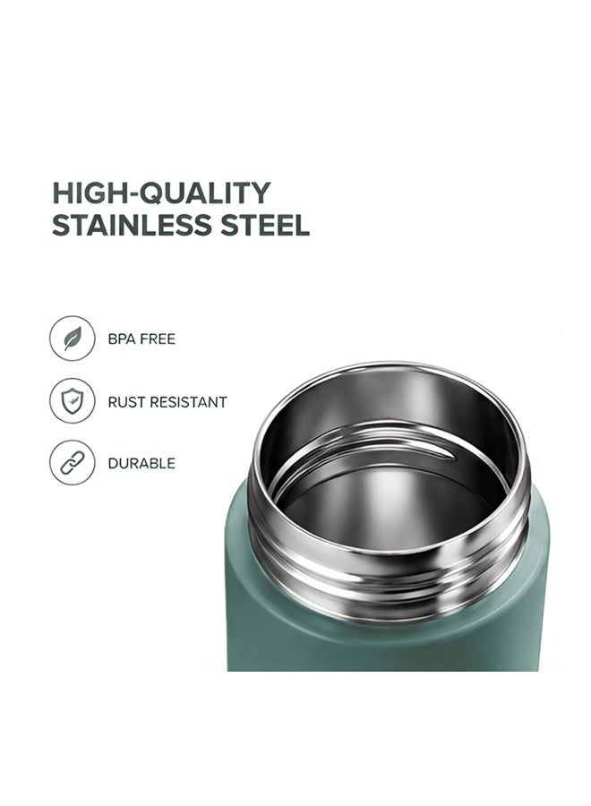 Cocobee-Stainless Steel Vacuum Flask, High Quality Food Grade Material, Leakproof, Odour Free, 550Ml, 3 Years+ - Green - Image 3
