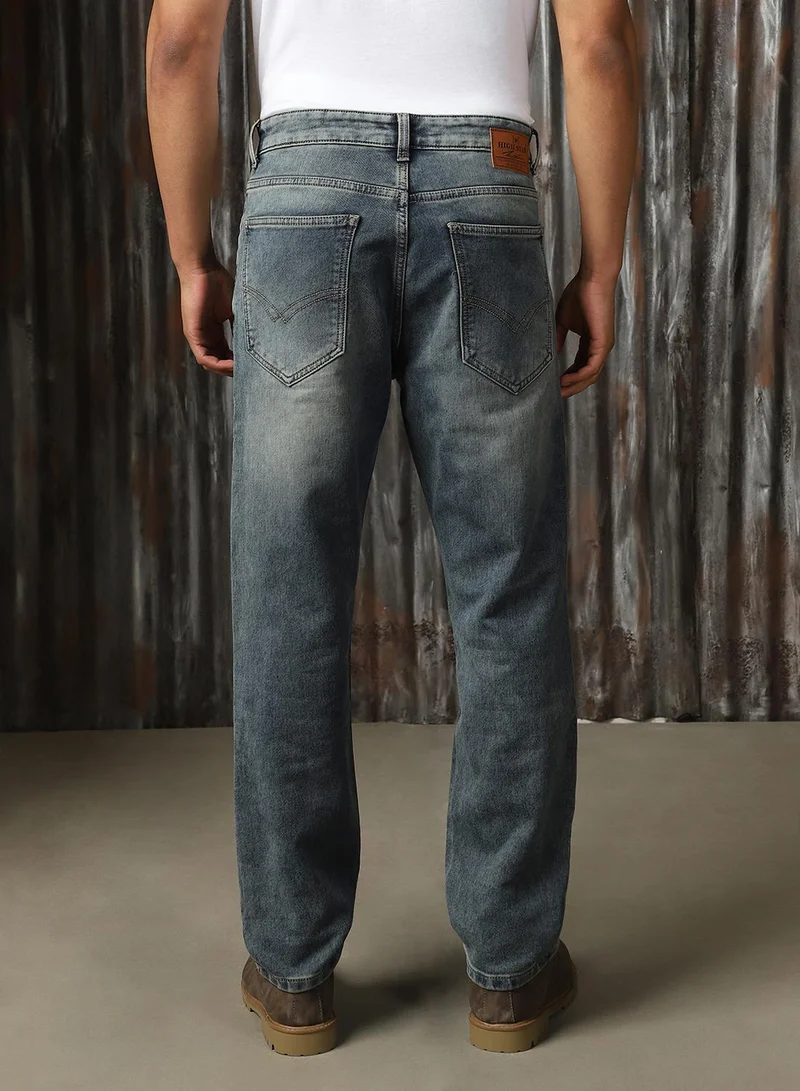 HIGH STAR Cotton Indigo Jeans for Men