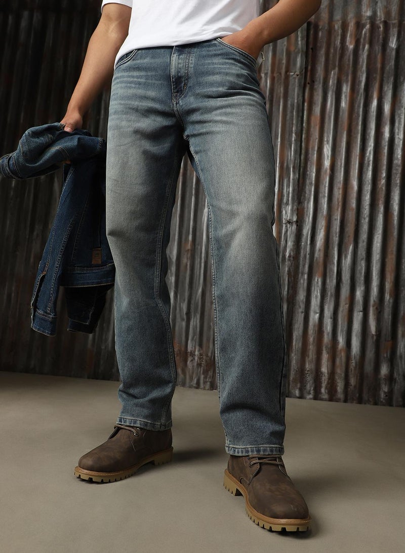 HIGH STAR Cotton Indigo Jeans for Men - Image 1