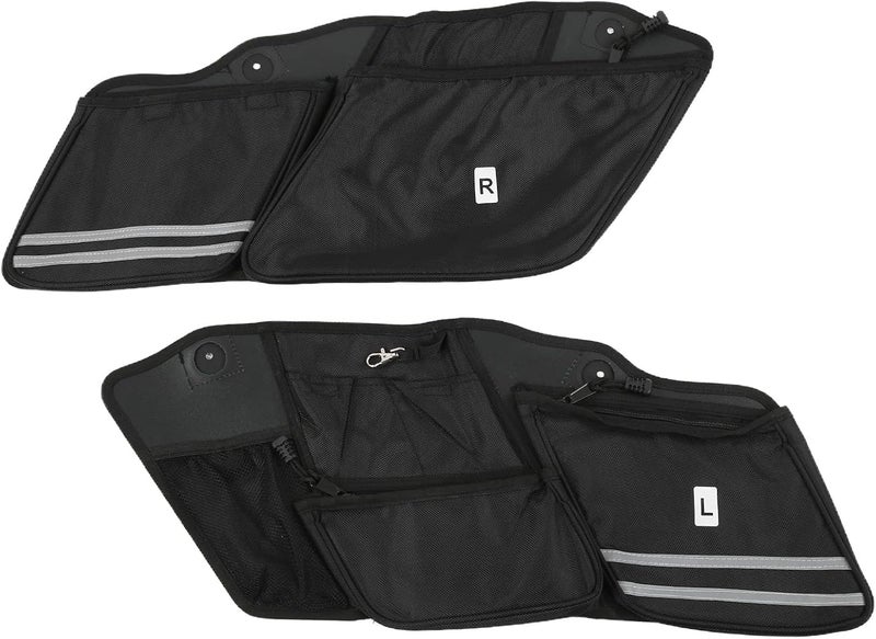 woobles Motorbike Storage Bag Saddlebag, Pair Motorcycle Saddlebag 1680d Oxford Cloth Replacement for The King of 2017‑2020 - Image 1
