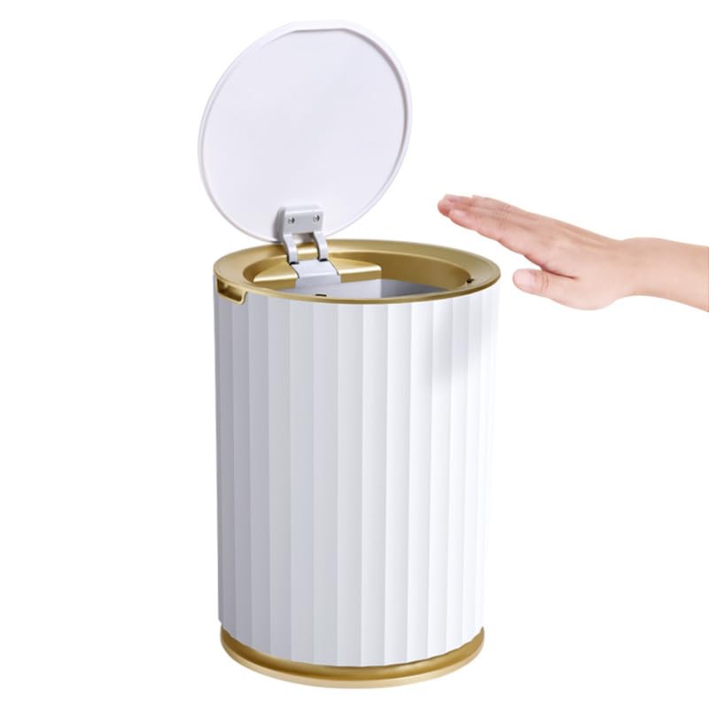 Freelance Nordic Automatic Dustbin for Home with Smart Motion Sensor, 9L White Gold, Touchless Electric Bin with Lid - Self Sealing ABS Garbage Dust Bin/Waste Trash Can for Kitchen, Office, Bathroom - Image 5