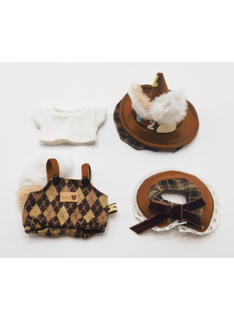 linkship Labubu Doll Clothes, Interchangeable Outfit Set for 17cm Hanging Plush, Stylish & Durable Apparel for 1st/2nd/3rd Gen Collection - Image 3
