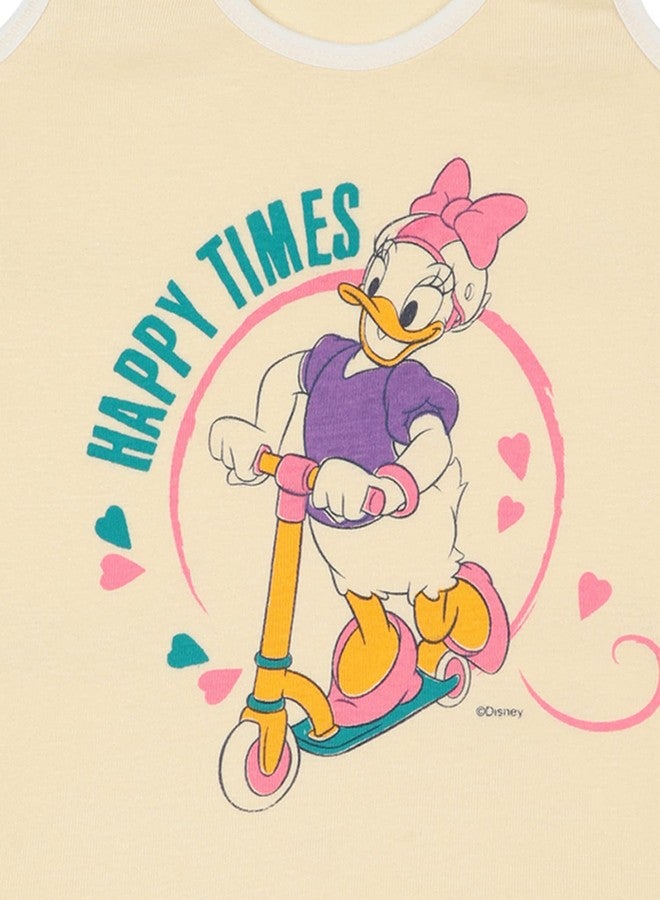 BODYCARE Girls Vest Round Neck Sleeveless Minnie & Friends Pack of 6-Assorted - Image 3