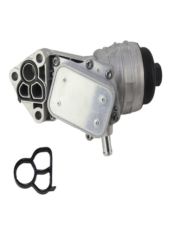 MUNIK 2701800500 Engine Oil CoolerFor Mercedes Benz 2012-2019 A,B,CLA,GLA Class A180,A200,A260,B180,B200,B260,CLA180,CLA200,CLA220,CLA260,GLA200,GLA260 Replact# 2701800610 270180050064 - Image 1