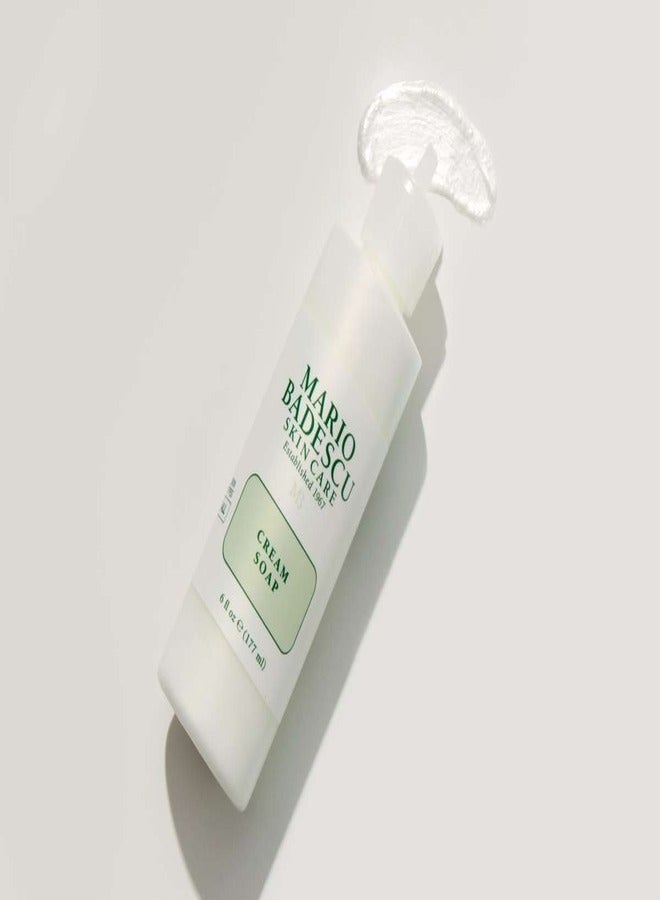 MARIO BADESCU Mario Badescu Cream Soap - Oil-Free and Fragrance-Free Gentle Facial Cleanser for Women and Men - Conditions and Cleanses for Soft and Nourished Skin - Cream Cleanser Face Wash 472ml  - Image 3