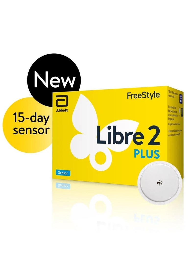 FreeStyle Libre Libre 2 Plus – Advanced 15-Day Continuous Glucose Monitoring Sensor for Real-Time, Pain-Free Glucose Tracking and Diabetes Management (Pack of 2) - Image 2