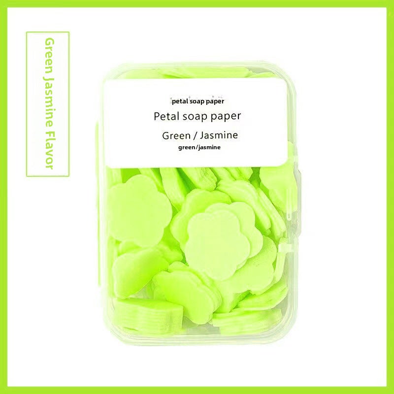 Generic Portable Soap Sheets for Travel Green "boxed" Jasmine 