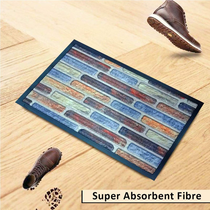 Status Contract Status 3D Printed Digital Home/Living/Lobby/Bathroom/Office Sanatizing Entrance Rubber Door Floor Mat with Anti Slip Backing (15 x 23 Inch) Multi-Color-E - Image 4