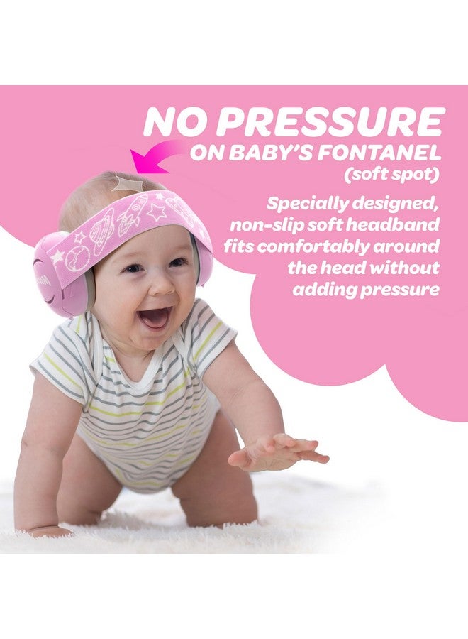 Mack's Baby Muffs | Baby Ear Muffs Noise Protection | High NRR | Noise Cancelling Headphones for Babies & Toddlers (Pink) - Image 4