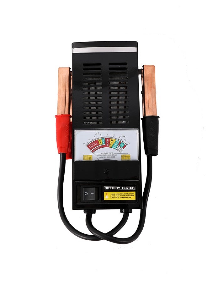 LAWAZIM Battery Tester - Durable Portable Voltage Analyzer with Insulated Copper Clips and Anti-Spark Design - for Accurate Battery Health Check, Car, Motorcycle Diagnostics and Preventive Maintenance  - Image 1