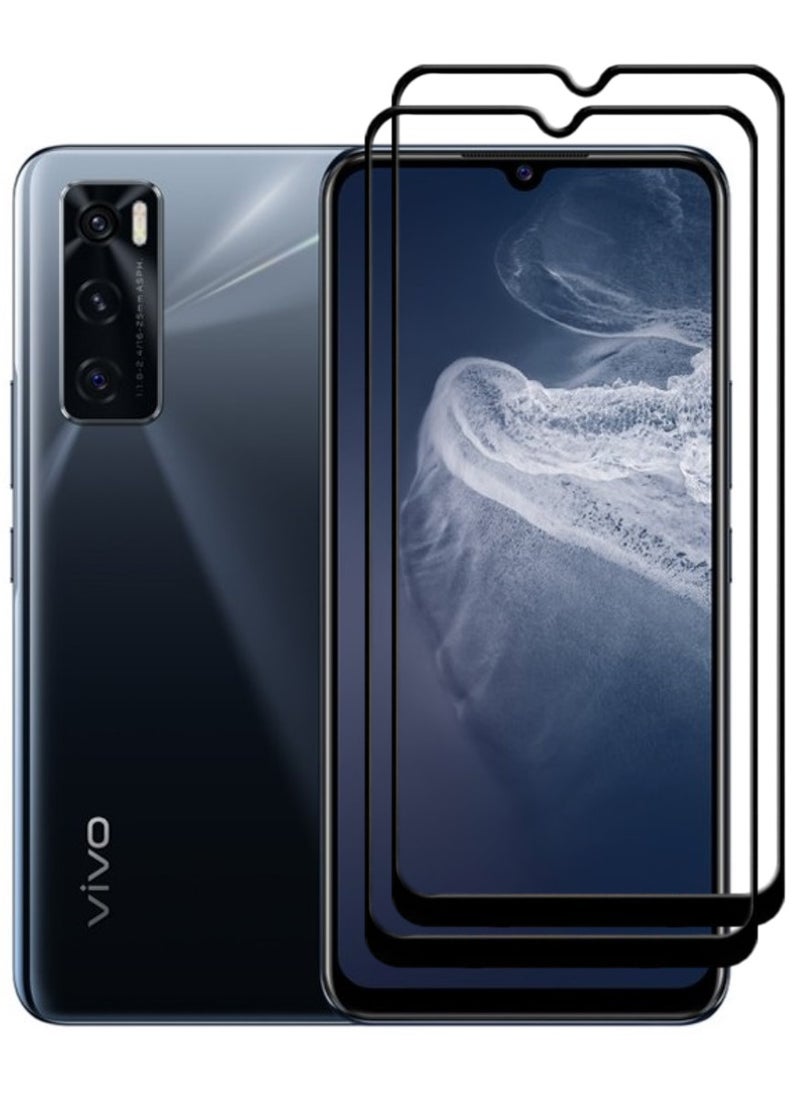 ACLIX 2 Pieces Antistatic ESD Dustproof Premium Quality High Definition Tempered Glass Screen Protector Designed For vivo V20 SE - Image 1
