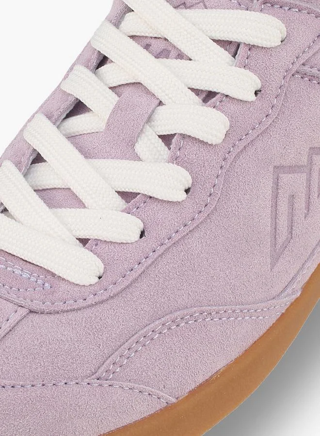 Oaklan By Shoexpress LILAC Women Lace-Up Ankle Sneakers for Women | Best Price UAE