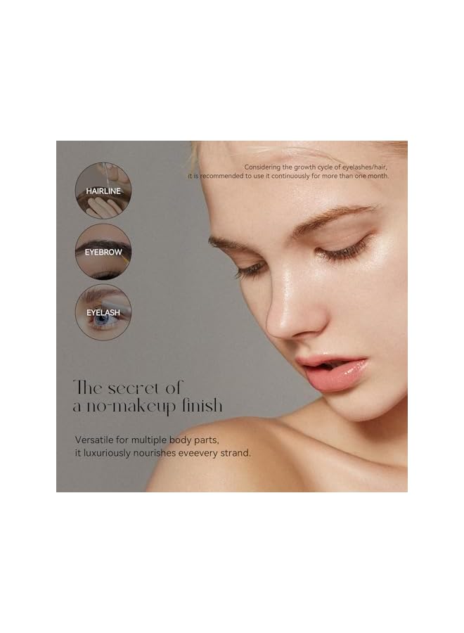 Lash Serum for Eyelash Growth, Dual Action Brush with Biotin, Peptide u0026 Panthenol Complex for Longer, Thicker, Fuller Lashes, Hormone-Free Lash Enhancer, 0.08 fl oz / 2.3ml - Image 4