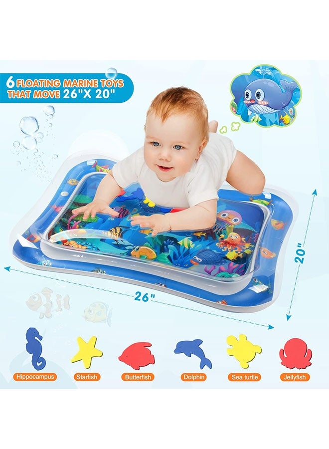 Inflatable Tummy Time Mat Premium Baby Water Play Mat for Infants and Toddlers Baby Toys for 3 to 24 Months, Strengthen Your Baby's Muscles, Portable  - Image 4