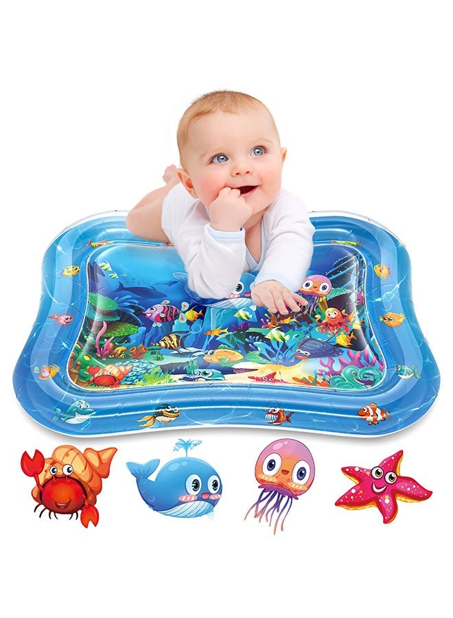 Inflatable Tummy Time Mat Premium Baby Water Play Mat for Infants and Toddlers Baby Toys for 3 to 24 Months, Strengthen Your Baby's Muscles, Portable  - Image 1