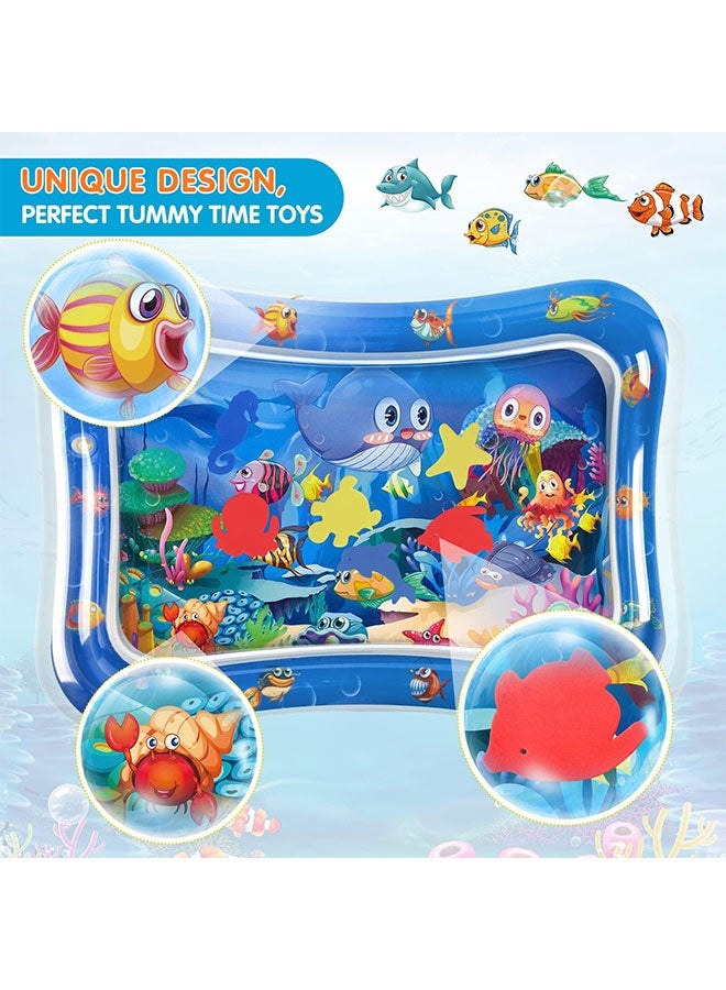 Inflatable Tummy Time Mat Premium Baby Water Play Mat for Infants and Toddlers Baby Toys for 3 to 24 Months, Strengthen Your Baby's Muscles, Portable  - Image 3