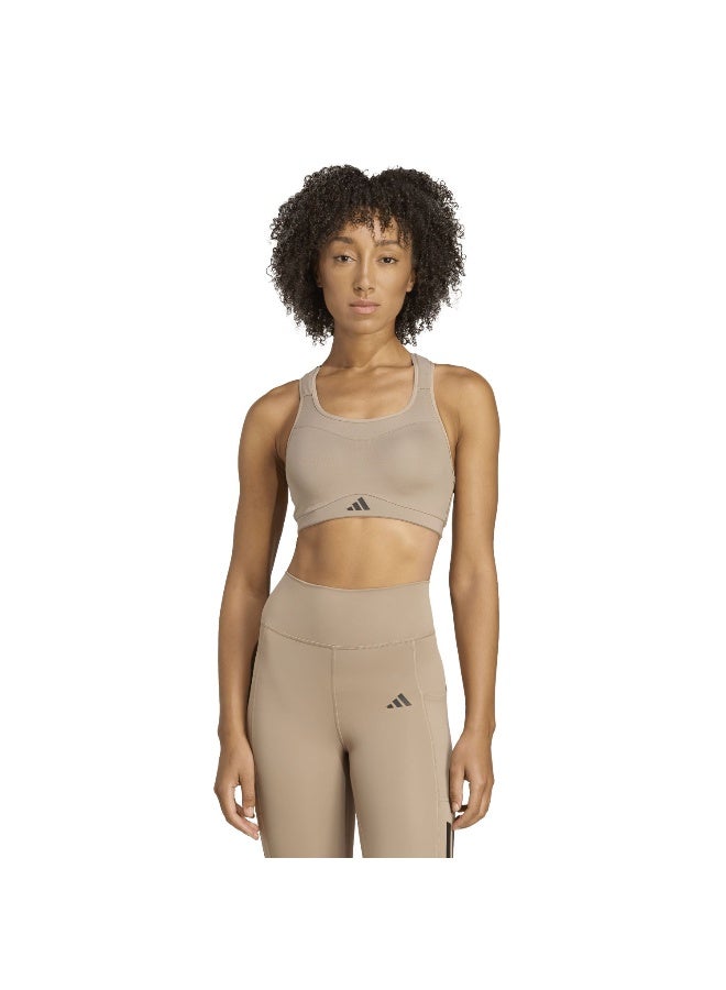 Adidas Adidas Tlrdim Hs Bra Brown Workout Bra - High Support Bra For Women - Image 3