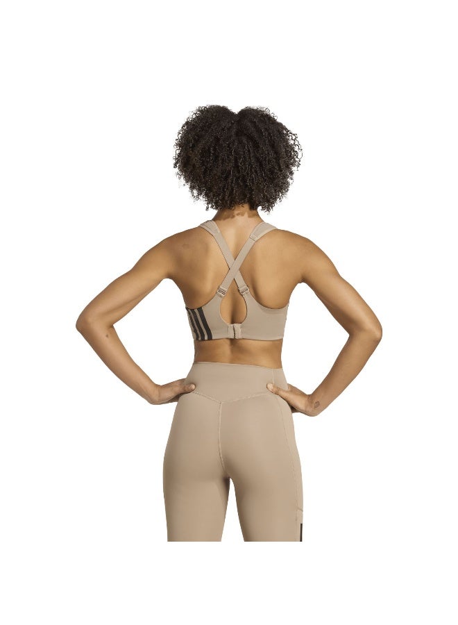 Adidas Adidas Tlrdim Hs Bra Brown Workout Bra - High Support Bra For Women - Image 4