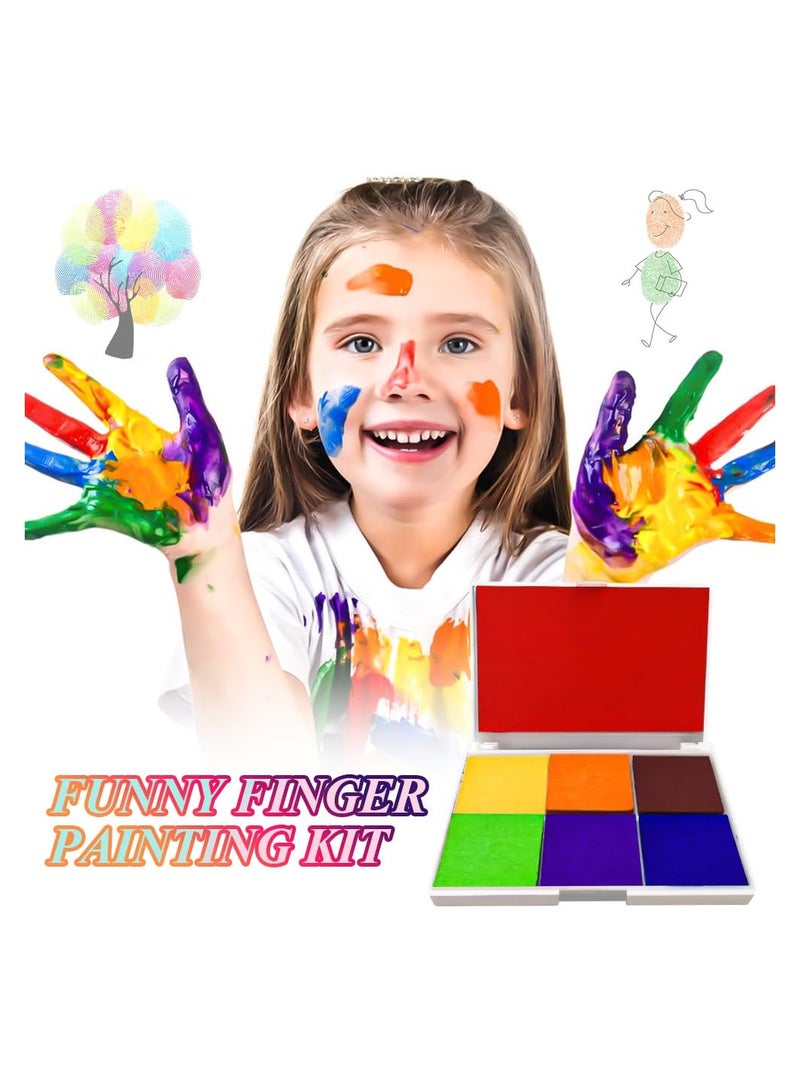 Zikra Stamp Pad Set, 7 Colors Non Toxic Washable Ink Stamp Pad, Mini Stamp Pad Kids Fingerprint for Silicone Stamp, Scrapbooking and Kids Birthday, Wedding Guest Books, Journals(1 Pack) - Image 4