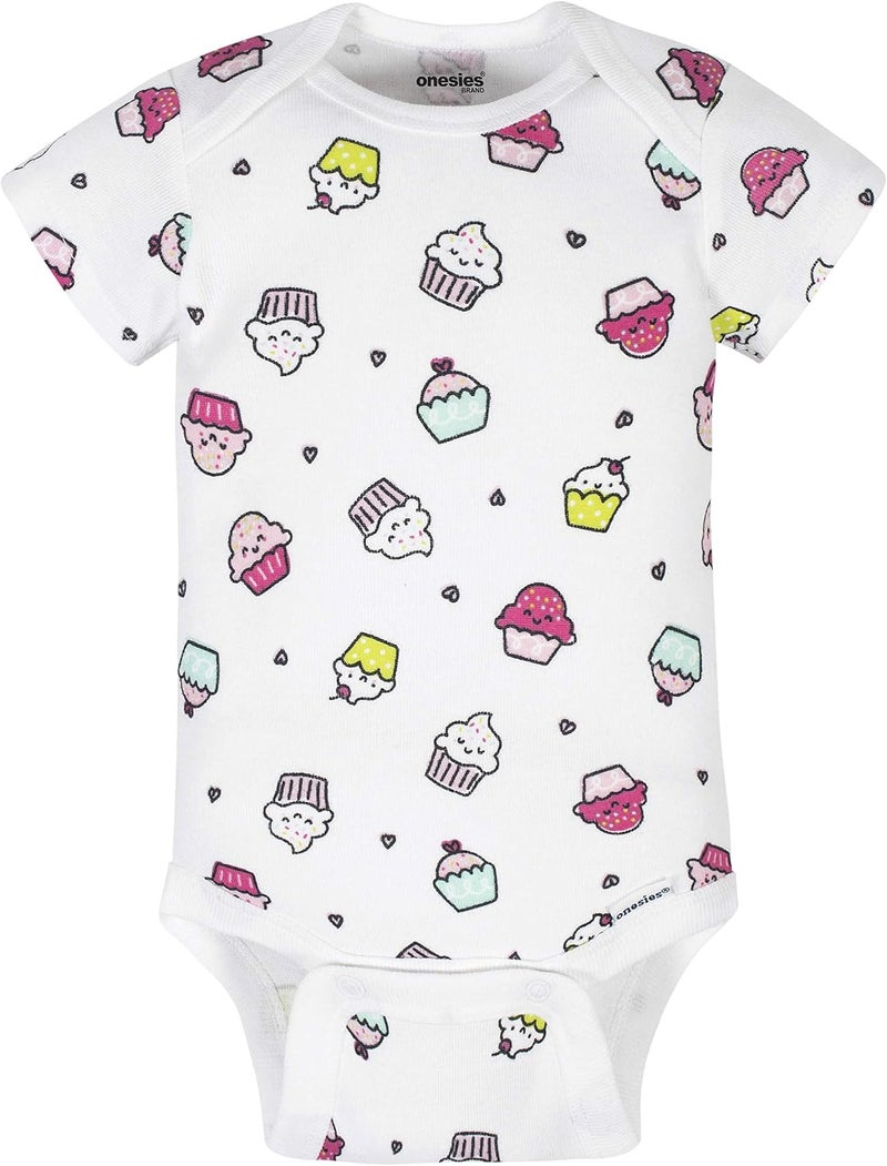 Onesies Brand baby-girls 8-Pack Short Sleeve Printed Bodysuits Baby and Toddler T-Shirt Set - Image 3