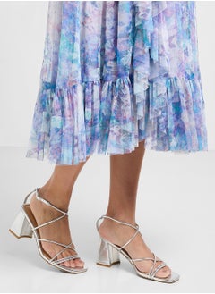 Truffle Flaire Block Heel Multi Strap Ankle Strap Block Heel Sandal  - Image 5