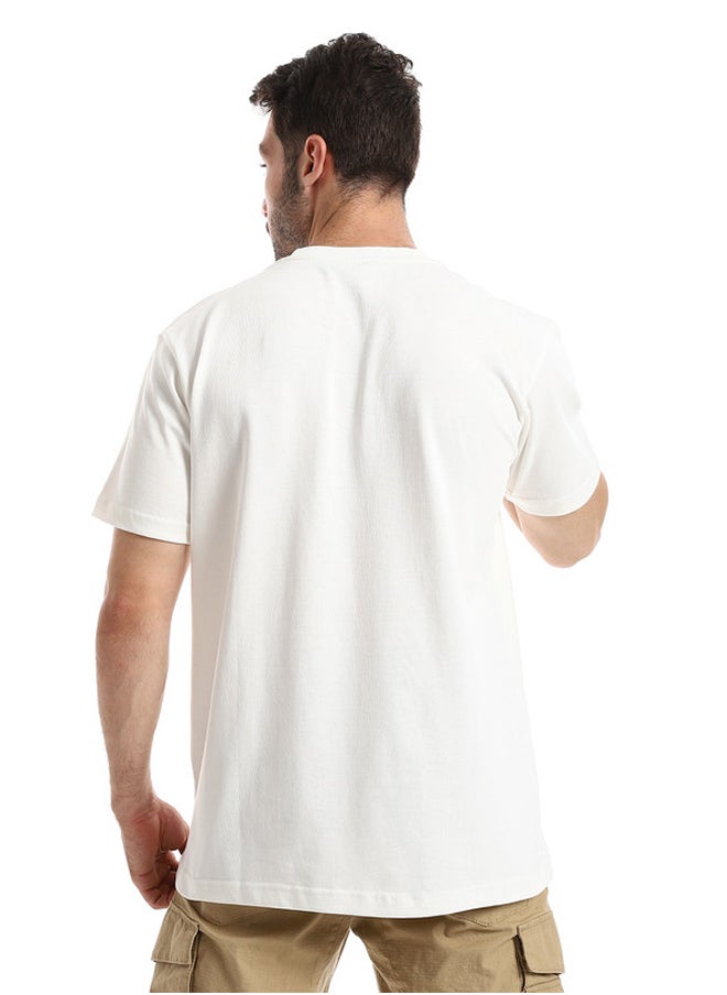 WHITE RABBIT - White Rabbit Space Printed Slip On Round Neck T-Shirt - Image 1
