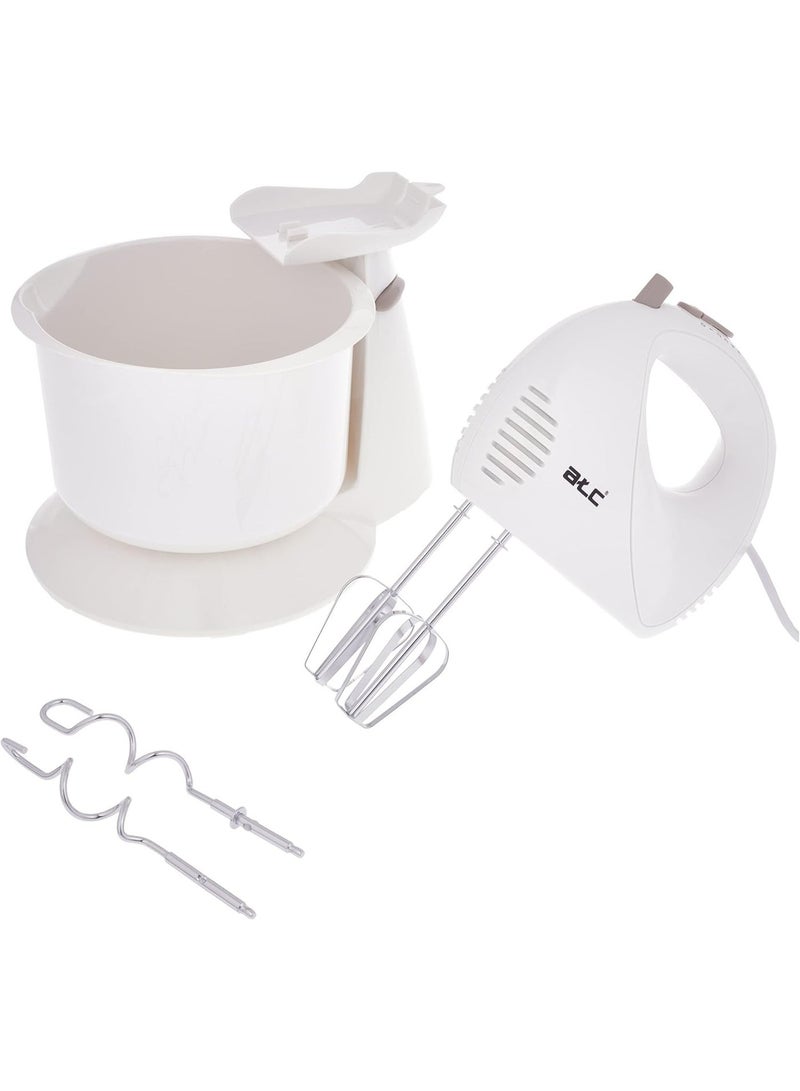 ATC Stand Mixer with Bowl 2L 200W Electric Cake Mixer Food Mixer Plastic Body Removable Bowl Knob Control H-SM730 - Image 4