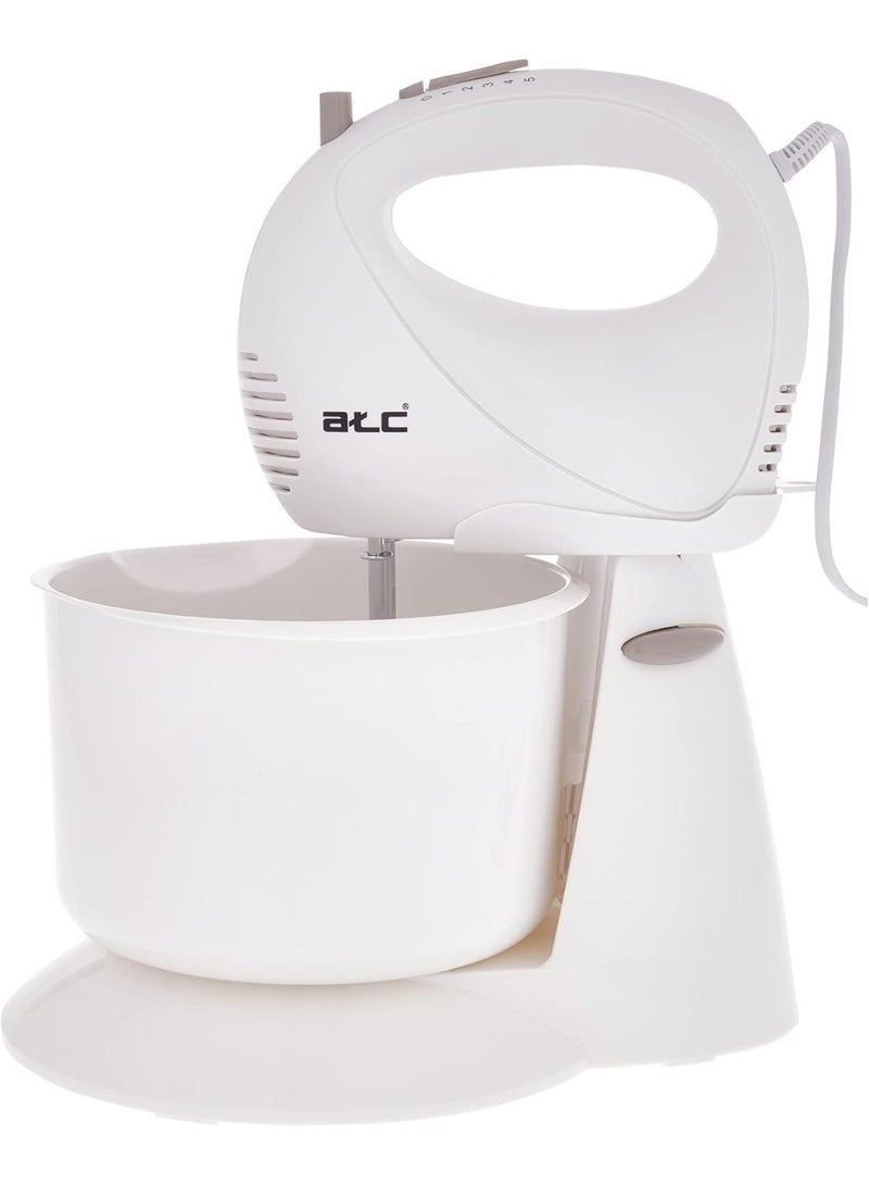 ATC Stand Mixer with Bowl 2L 200W Electric Cake Mixer Food Mixer Plastic Body Removable Bowl Knob Control H-SM730 - Image 3