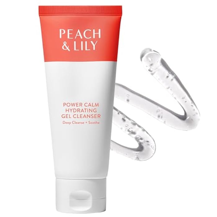 Peach & Lily - Power Calm Hydrating Gel Cleanser (3.38 oz) - Face Wash & Facial Cleanser - Light Makeup Remover - Chamomile, Cucumber Fruit & Cica - Self Care - Vegan & Cruelty Free - Korean Skincare - Image 1